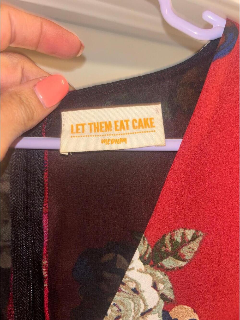 Let Them Eat Cake Floral Maxi Romper Dress Medium - Picture 6 of 6